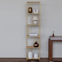Стеллаж SOHO MINI, золотой, ЛДСП Робиния, 45*30*195