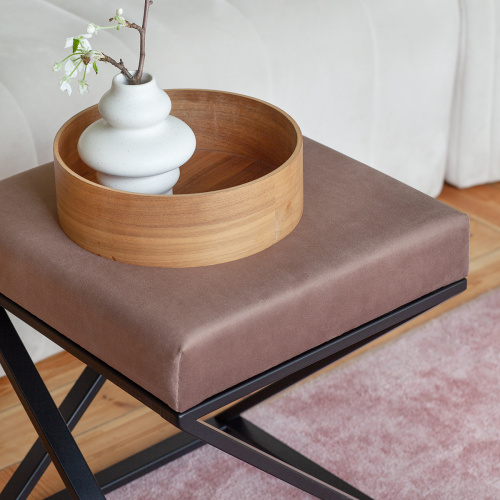 Пуф Chelsea, черный, Mocco, 40*40*45 фото 4