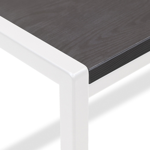 Стол письменный Rimini, белый, ЛДСП Черный, 120*65*75 фото 14