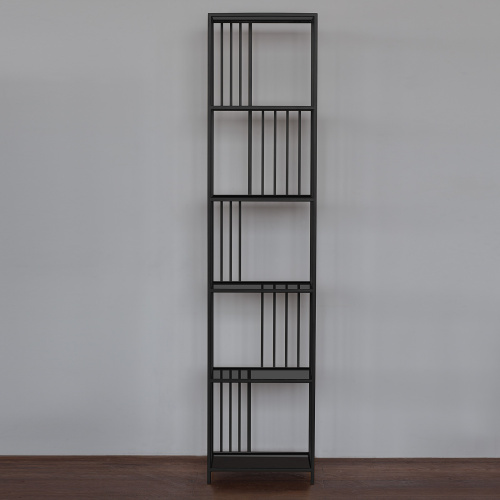 Стеллаж SOHO MINI, черный, тонированное стекло, 45*30*195 фото 6