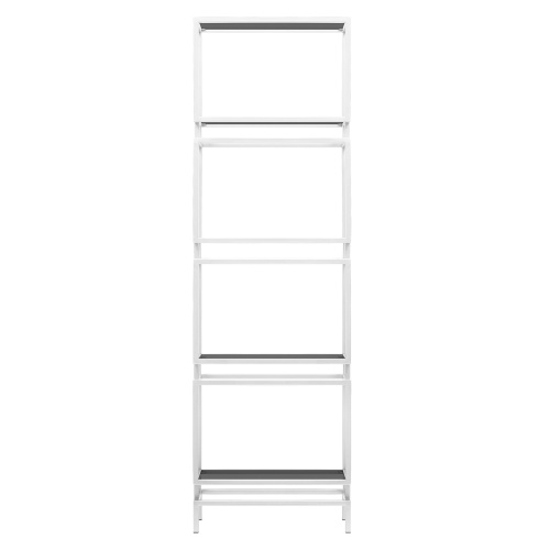 Стеллаж BRICK, белый, тонированное стекло фото 2