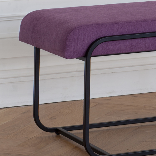 Банкетка SIENA, черная, LAVANDA, 108*42*44 фото 3