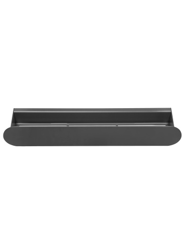 Полка для ванной комнаты OMEGA, 50 см, нерж. сталь, черная фото 6