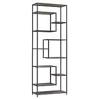 Стеллаж OLIVIA, черный, керамика антрацит