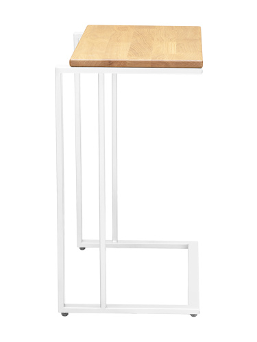 Столик кофейный приставной белый, 550х365x670 фото 4