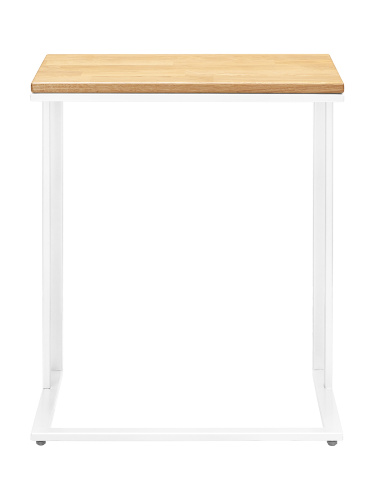 Столик кофейный приставной белый, 550х365x670 фото 3