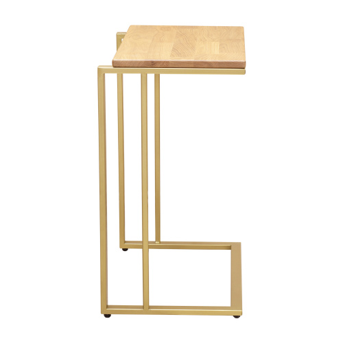 Столик кофейный приставной, золотой 550 фото 9