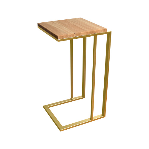 Столик кофейный приставной, золотой 330 фото 3