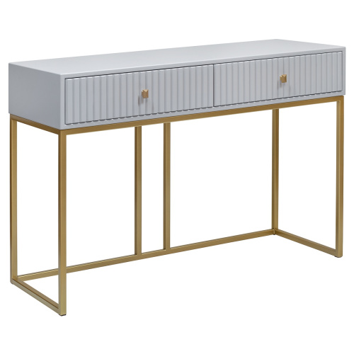 Консоль VERONA, золотая, МДФ Pearl Grey, 112*40*78 фото 5