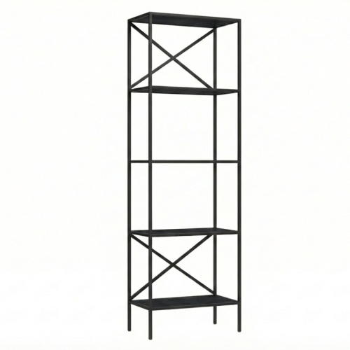 Стеллаж KARIN, черный, ЛДСП Черный Лес