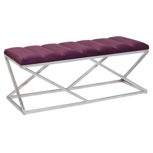 Банкетка ZUMA, н/ж сталь, Marsala, Bulon, 110*40*43,5 фото 5