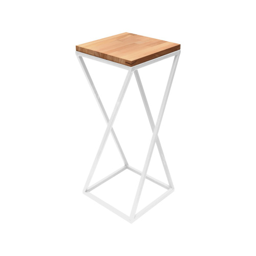 Столик для цветов Loft 80, белый фото 3