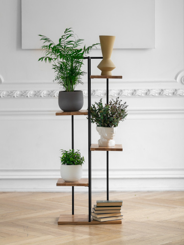 Cтеллаж Loft 6 MAX, черный, 31,5*50*130