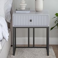 Тумба VERONA, черная, МДФ Pearl Grey, 53*45*62