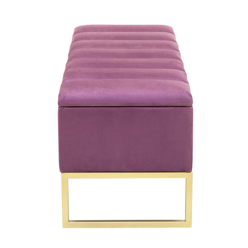 Банкетка CUBE, с ящиком для хранения, золотая, Marsala, Bulon, 110*40*43,5 фото 8