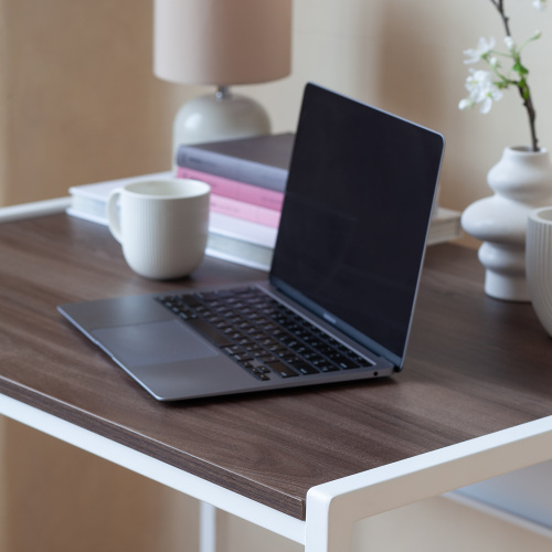 Стол письменный Rimini, белый, ЛДСП Орех Табак, 90*65*75 фото 5