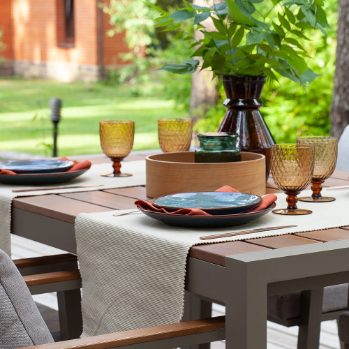 Набор садовой мебели обеденный SANTORINI: стол и 4 стула, цвет PECAN фото 8