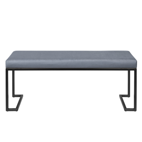 Банкетка OMEGA, черная, Light Blue, 110*40*45 фото 8