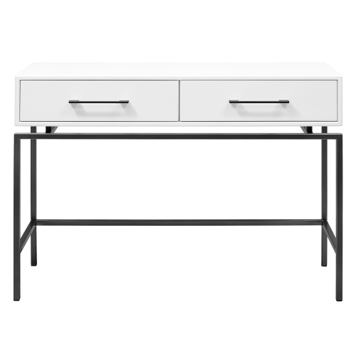 Консоль KARIN, черная, МДФ SNOW WHITE, 110*40*80 фото 6