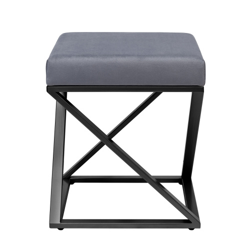 Пуф Chelsea, черный, Light Blue, 40*40*45 фото 8