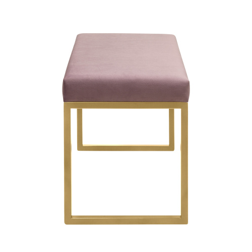 Банкетка ALBA SMART, золотая, Dusty Pink, 65*35*45 фото 6