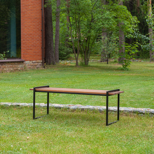 Скамья уличная FJORD, черная фото 6