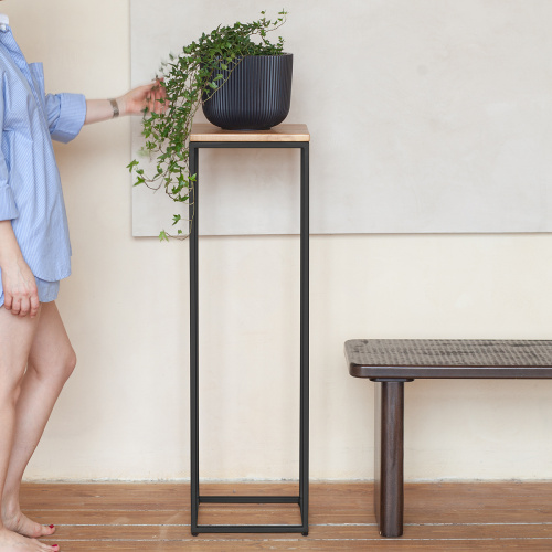 Столик для цветов TORI 100, черный фото 4