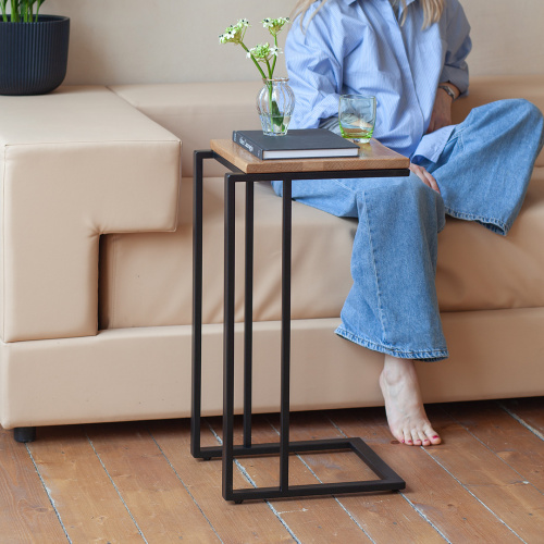 Столик кофейный приставной, черный 330 фото 4