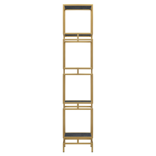 Стеллаж CUBIC-4, золотой, керамика Antracite фото 2