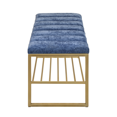 Банкетка RUBY, золотая, Steel Blue, Bulon, 110*40*43,5 фото 3