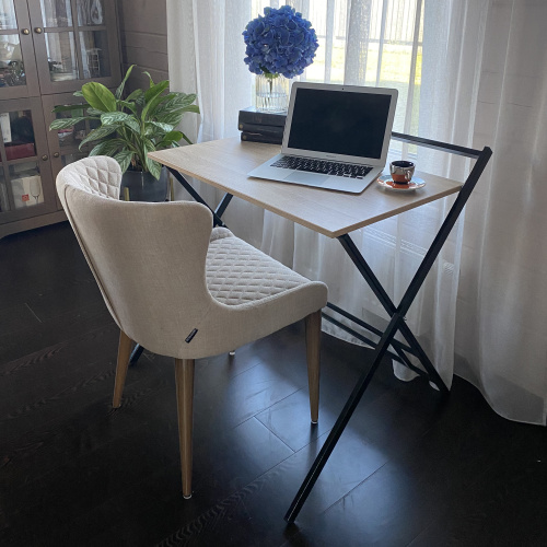 Стол складной компьютерный 80 см, дуб бардолино