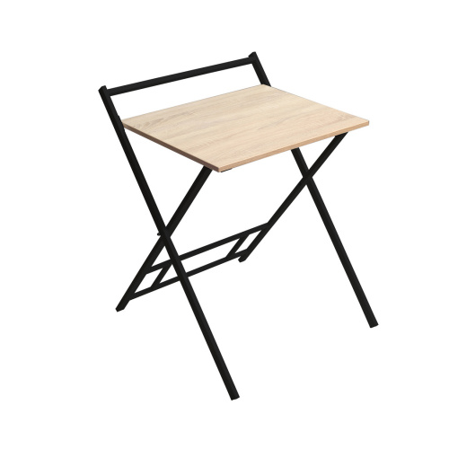 Стол складной компьютерный 600 мм, черный/дуб бардолино фото 2