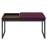 Банкетка ALBA BOX, черная, Marsala, BrownBox, 85*40*45