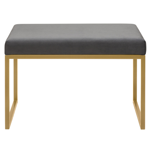 Банкетка ALBA SMART, золотая, Mouse Grey, 65*35*45 фото 4