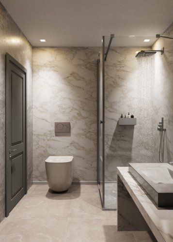 Полка для ванной комнаты CASA, 30 см, нерж. сталь, серая фото 3