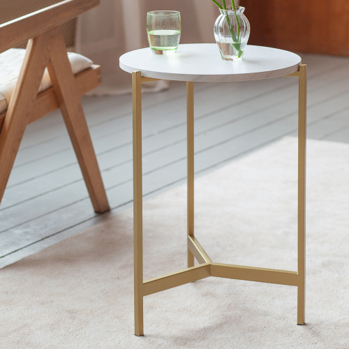 Столик кофейный ODRI, золотой/ЛДСП, 43,5*43,5*60,5 фото 2