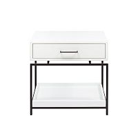 Тумба прикроватная KARIN, черная, МДФ Snow White