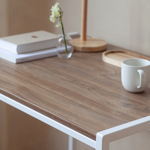 Стол письменный Rimini, белый, ЛДСП Дуб Канзас, 90*65*75 фото 5