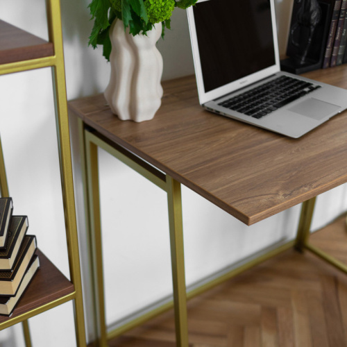 Cтол складной SKANDI, золотой/дуб канзас фото 4