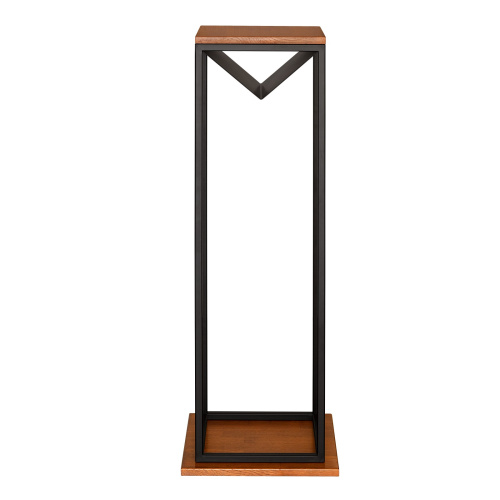 Дровница TORI с полкой, черная фото 2