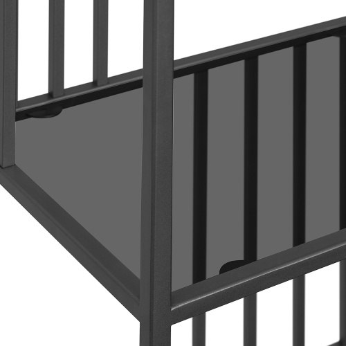 Стеллаж SOHO MINI, черный, тонированное стекло, 45*30*195 фото 12