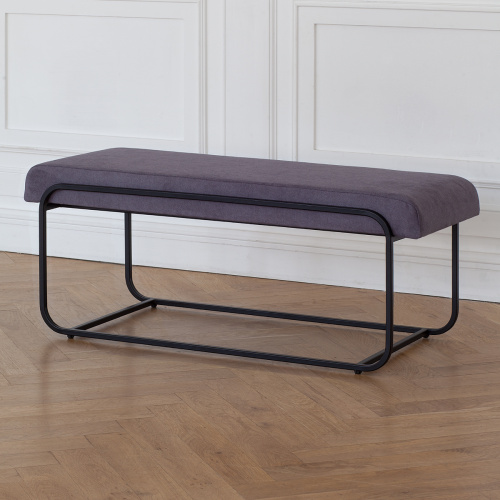 Банкетка SIENA, черная, ANTRACITE, 108*42*44 фото 2