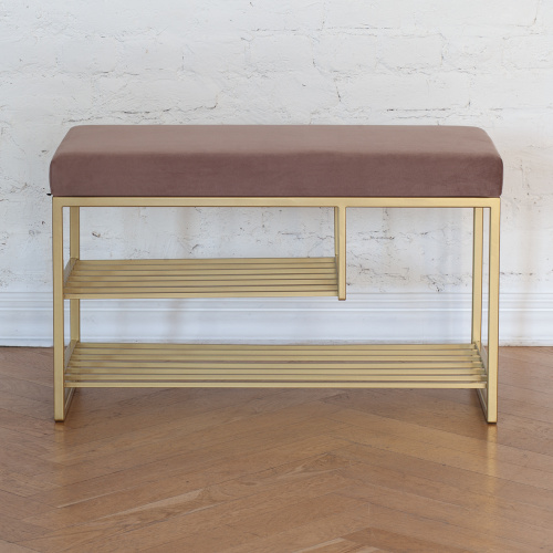 Обувница GARDA PLUS, золотая, Mocco, 85*40*52 фото 2