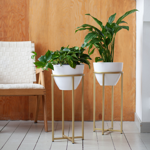 Подставка для цветов Grace 60, золотая фото 2