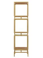 Стеллаж CUBIC-3, золотой, ЛДСП Робиния, 40*40*150,5