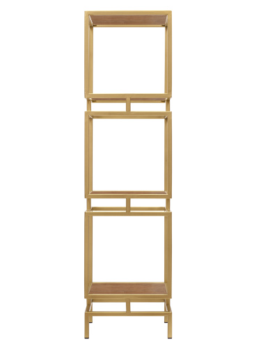 Стеллаж CUBIC-3, золотой, ЛДСП Робиния, 40*40*150,5