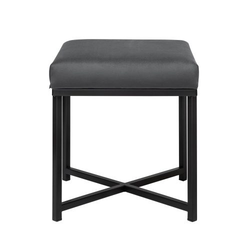 Пуф CRUZ, черный, Mouse Grey, 40*40*47 фото 2