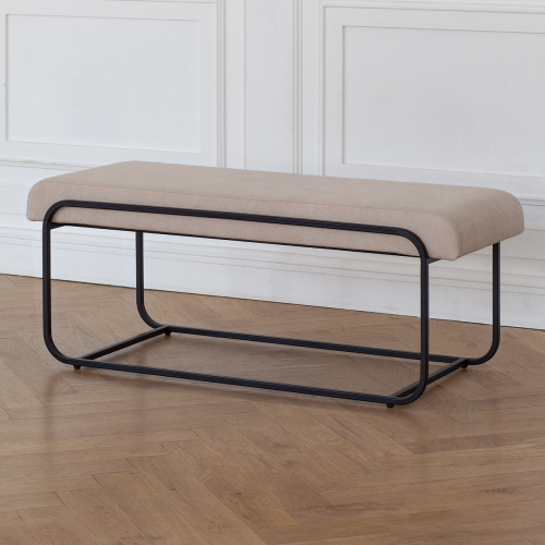 Банкетка SIENA, черная, CHAMPAGNE, 108*42*44 фото 2