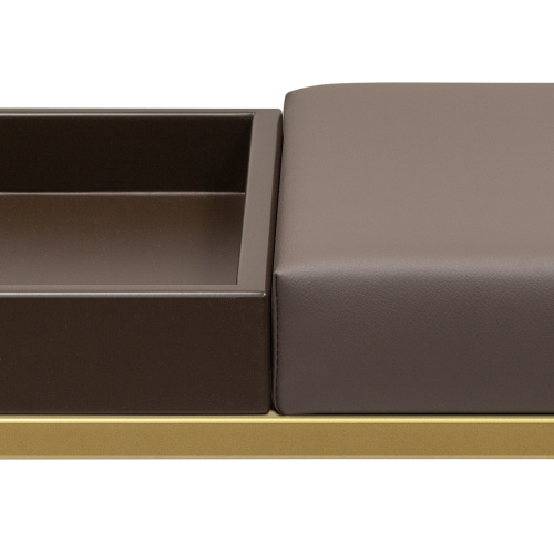 Банкетка ALBA BOX, золотая, экокожа UMBRA, BrownBox, 85*40*45 фото 4
