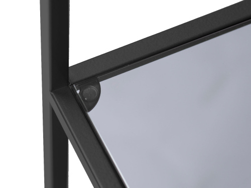 Стеллаж KARIN, черный, стекло, 55*30*175 фото 8